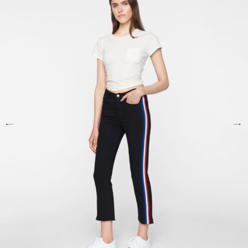 Pam & Gela Classic Stripe Flare Crop